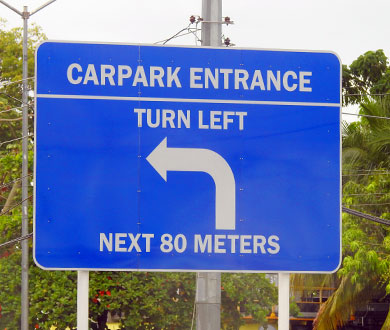 Road and Traffic Signs in Chaguanas, Trinidad and Tobago