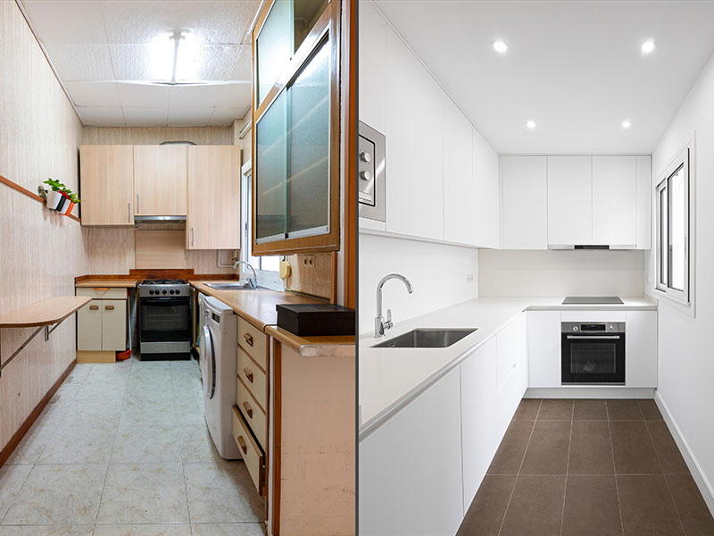 Kitchen transformation with stylish PVC doors in Trinidad and Tobago
