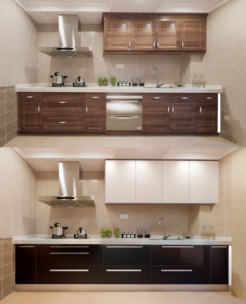 Kitchen transformation with stylish PVC doors in Trinidad and Tobago